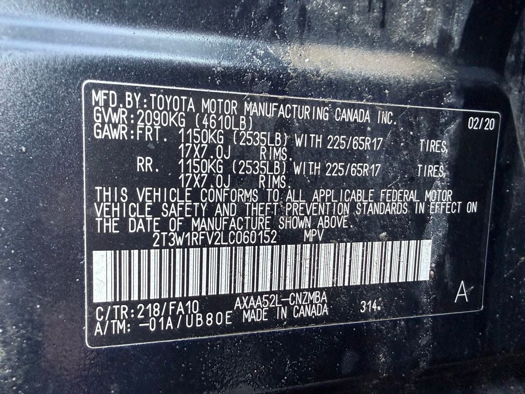 2020 Toyota RAV4 XLE