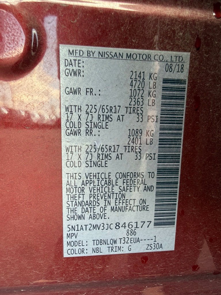 2018 Nissan Rogue SV