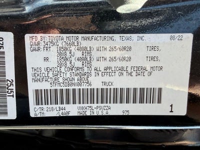 2022 Toyota Tundra Hybrid 1794 Edition