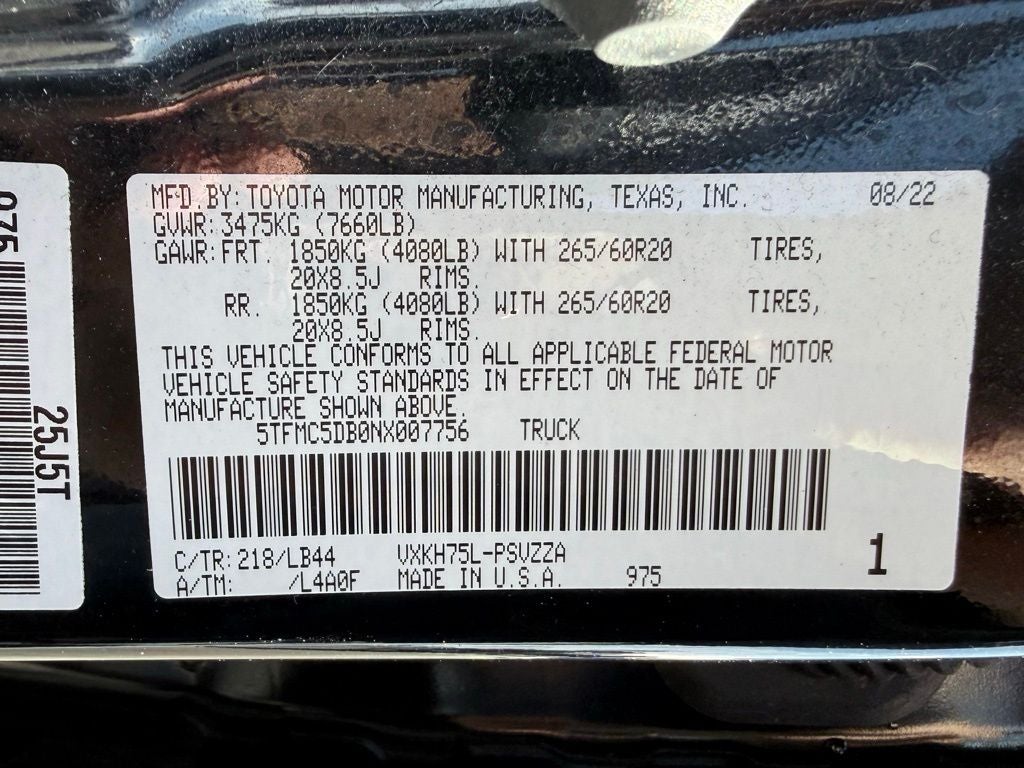 2022 Toyota Tundra Hybrid 1794 Edition