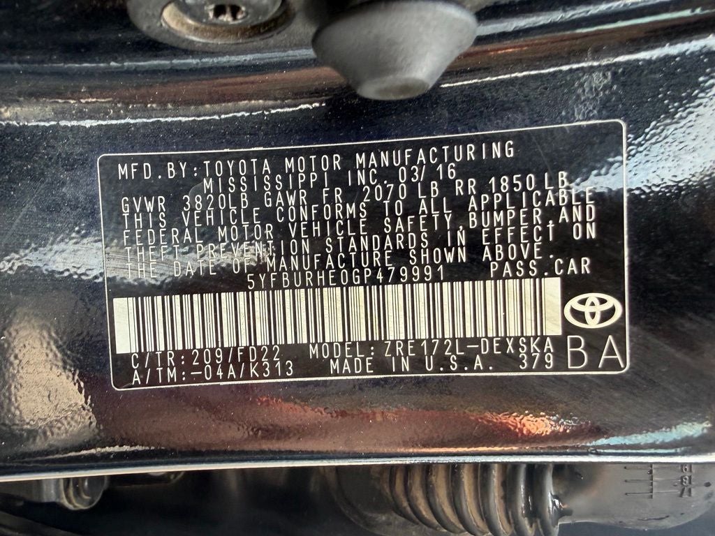 2016 Toyota Corolla S Plus