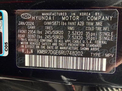 2024 Hyundai Palisade Calligraphy Night Edition CPO eligible