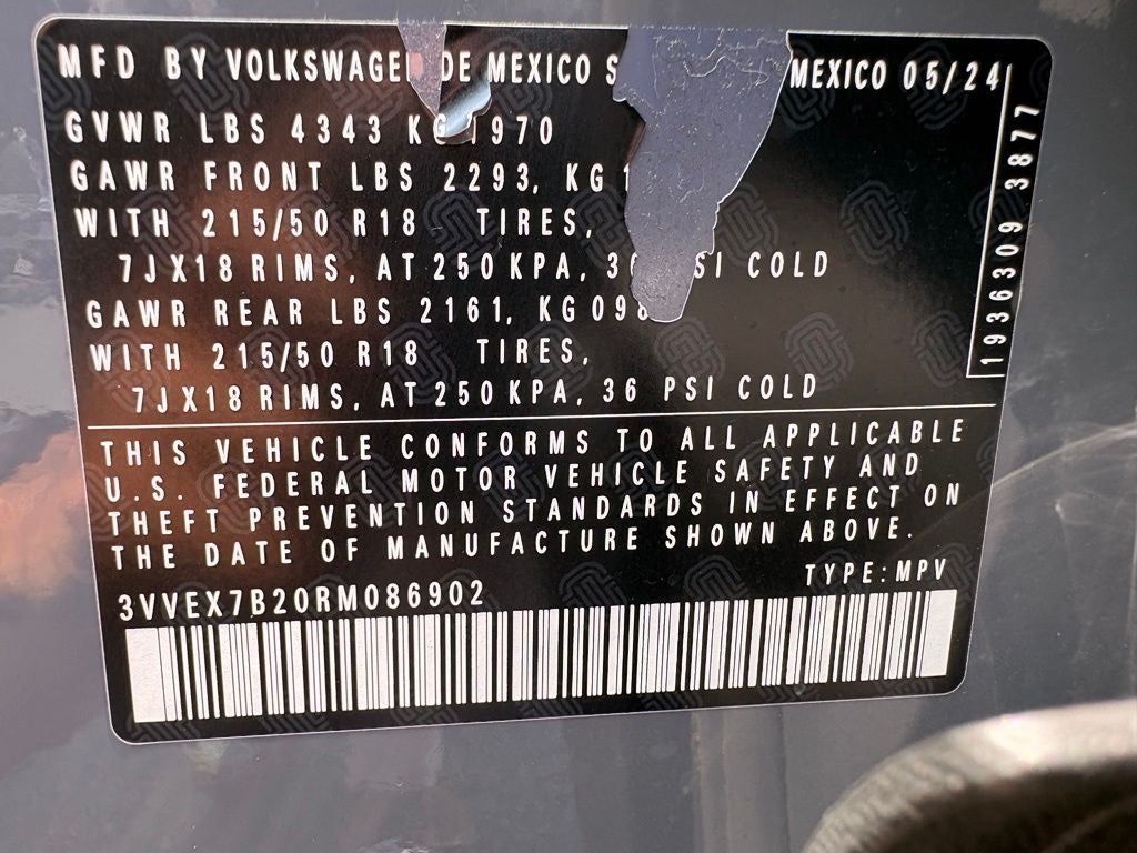 2024 Volkswagen Taos 1.5T SE