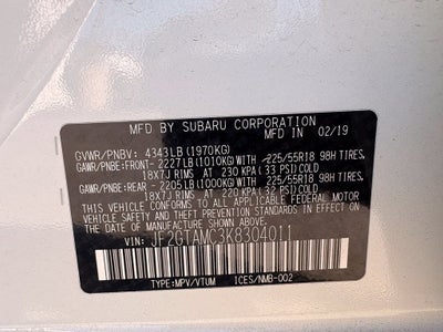 2019 Subaru Crosstrek 2.0i Limited