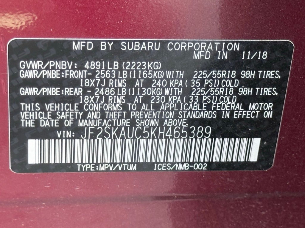 2019 Subaru Forester Limited