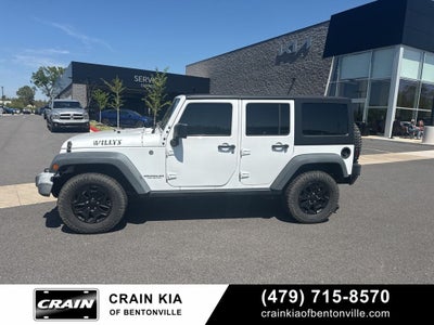 2016 Jeep Wrangler Unlimited Willys - 4WD / CLEAN CARFAX