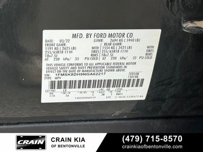 2022 Ford Explorer XLT - 4WD / PANORAMIC SUNROOF / CLEAN CARFAX