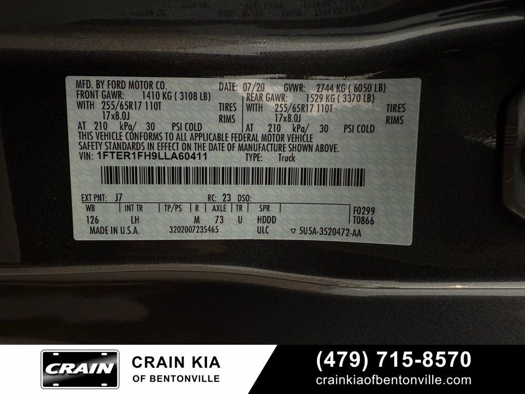 2020 Ford Ranger XLT - 4WD / CLEAN CARFAX