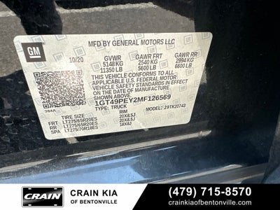 2021 GMC Sierra 2500HD AT4 Premium Plus - SUNROOF / 4WD / CLEAN CARFAX