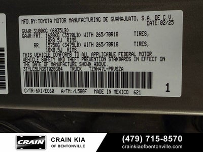 2025 Toyota Tacoma Hybrid Trailhunter - 4WD / CARFAX ONE OWNER