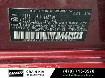 2020 Subaru Impreza Limited - AWD / SUNROOF / CLEAN CARFAX