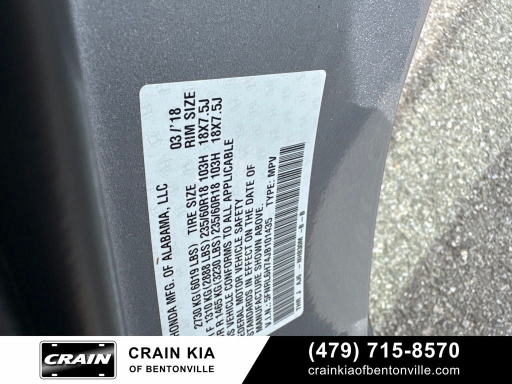 2018 Honda Odyssey EX-L - SUNROOF / CLEAN CARFAX / DVD