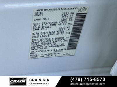 2018 Nissan Murano Platinum - AWD / PANORAMIC SUNROOF