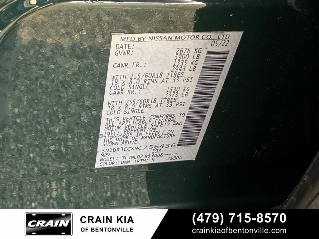 2022 Nissan Pathfinder SL - 4WD / CLEAN CARFAX