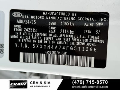 2015 Kia Optima EX - CLEAN CARFAX / VERY LOW MILES!