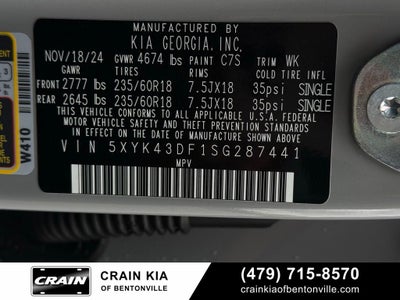 2025 Kia Sportage SX - KIA CPO / PANORAMIC SUNROOF / ONE OWNER