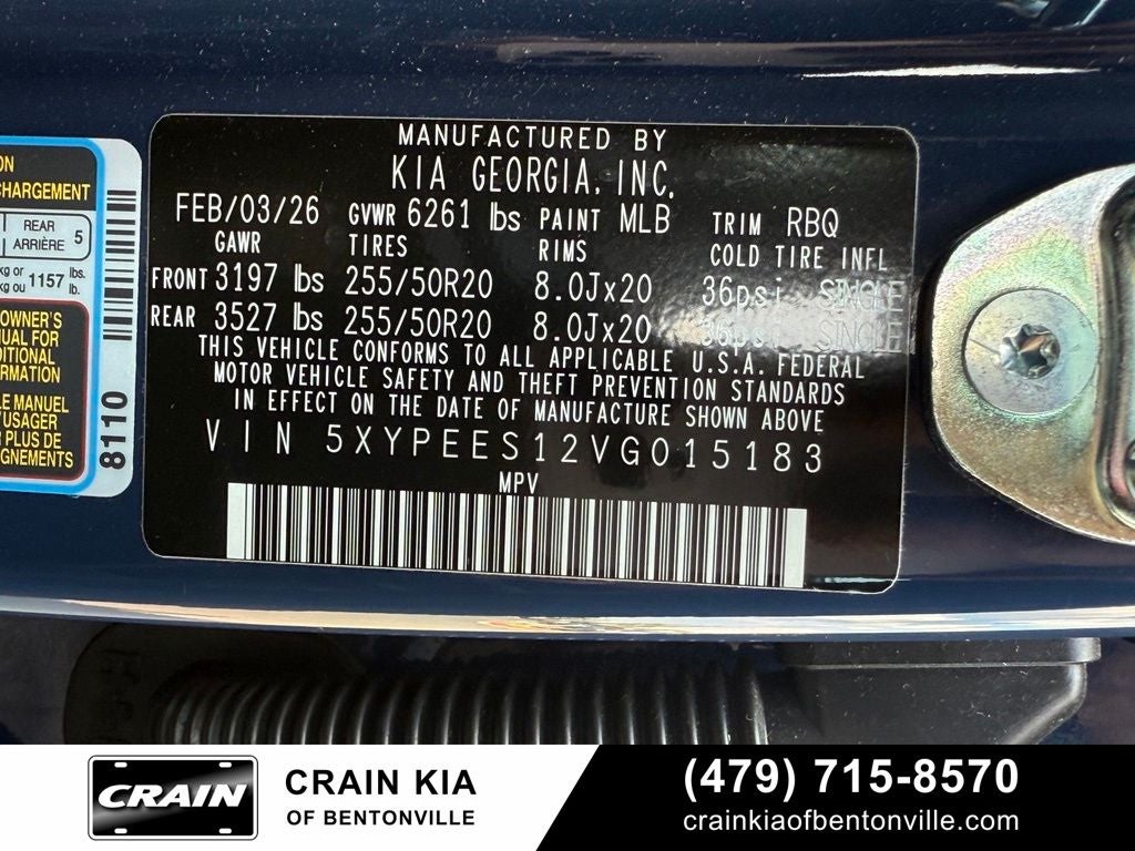 2027 Kia Telluride S - KIA CPO / AWD / SUNROOF / ONE OWNER