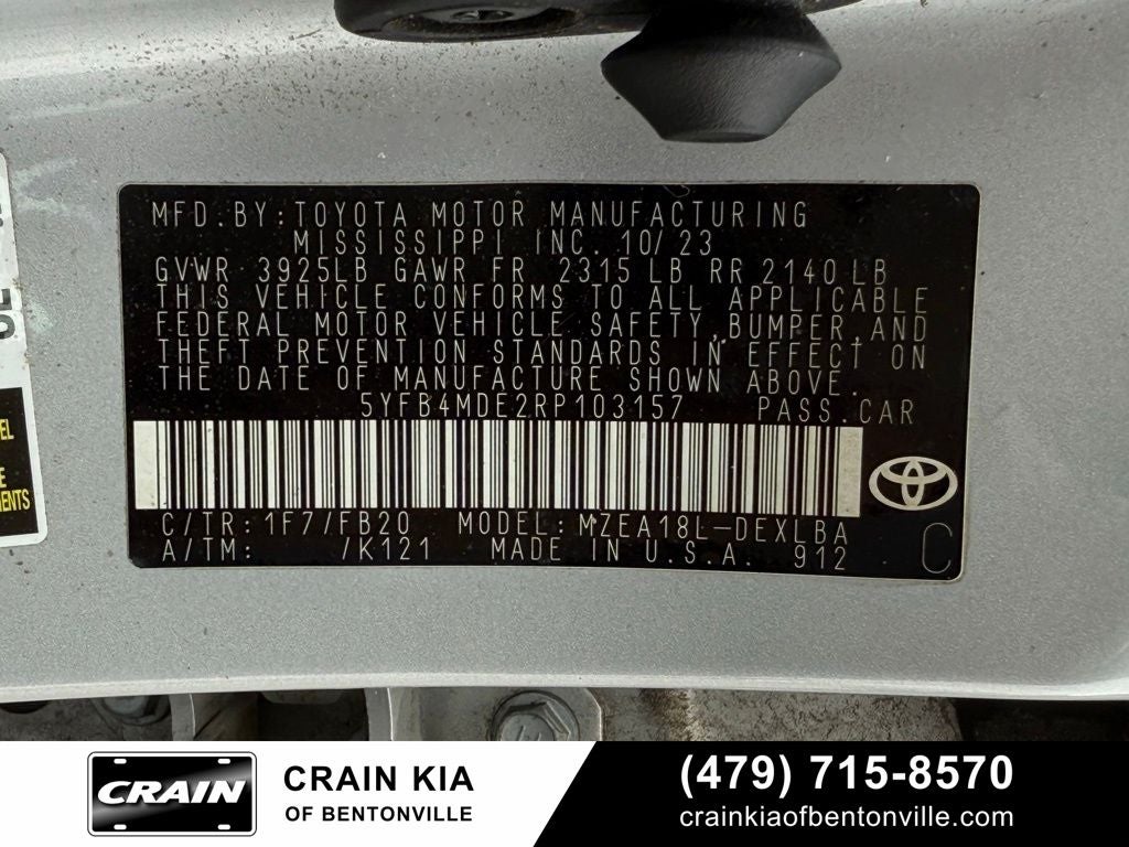 2024 Toyota Corolla LE - CARFAX ONE OWNER