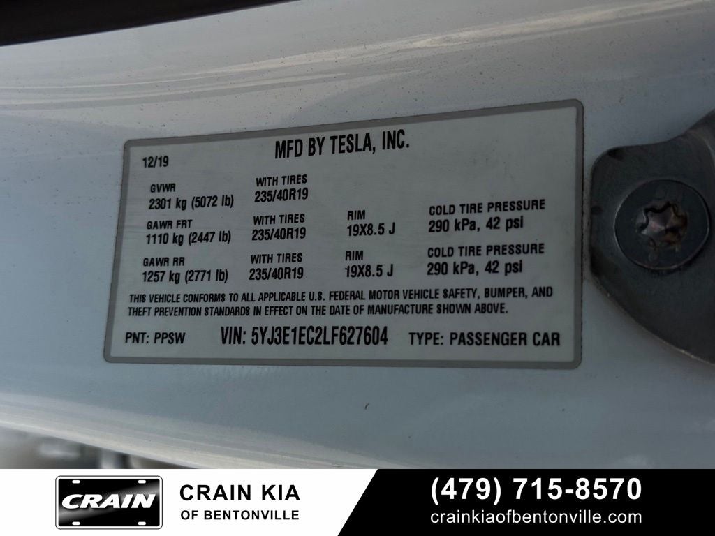 2020 Tesla Model 3 Performance - AWD