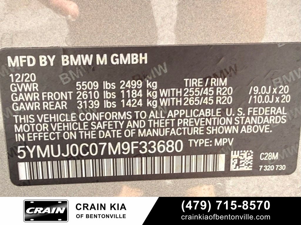 2021 BMW X4 M Base - AWD / CLEAN CARFAX / SUNROOF