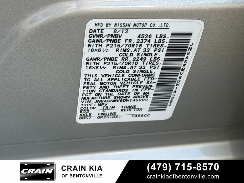 2013 Nissan Rogue S - AWD