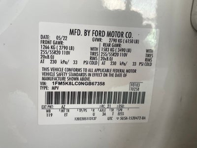 2022 Ford Explorer King Ranch 4X4 / PREMIUM AUDIO / LEATHER / 3RD ROW