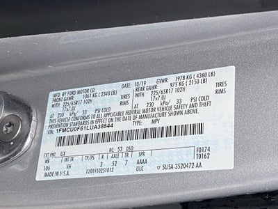 2020 Ford Escape S CLEAN CARFAX / BLUETOOTH