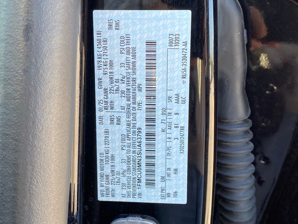 2025 Ford Escape ST-Line ONE OWNER / CLEAN CARFAX