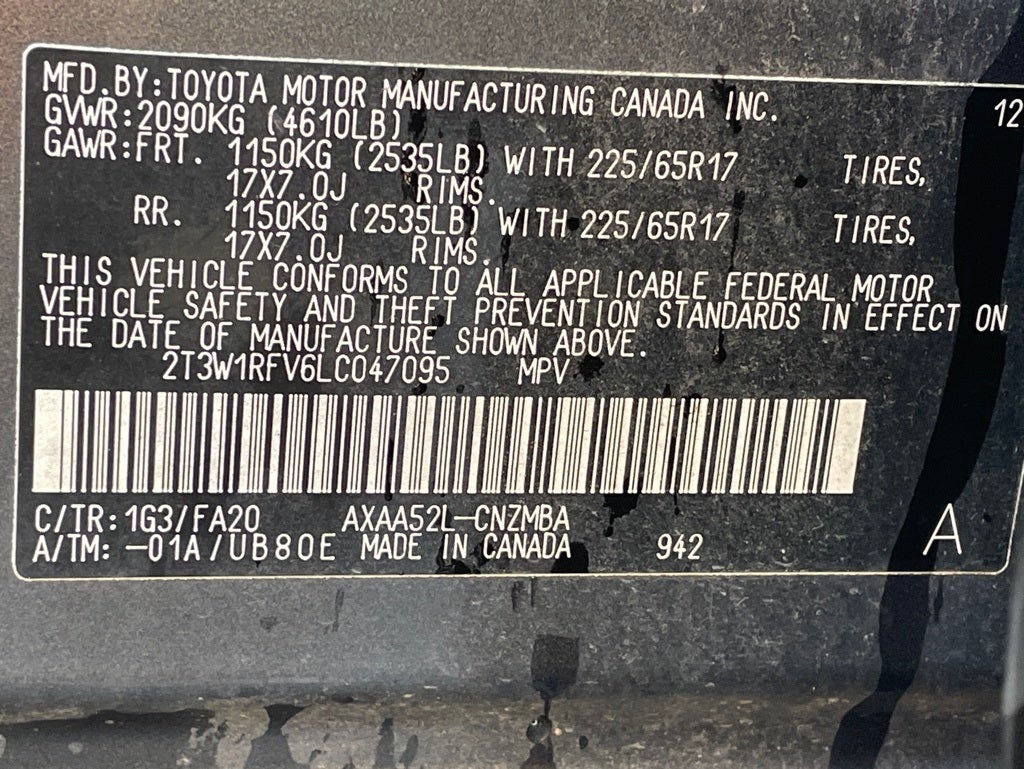 2020 Toyota RAV4 XLE