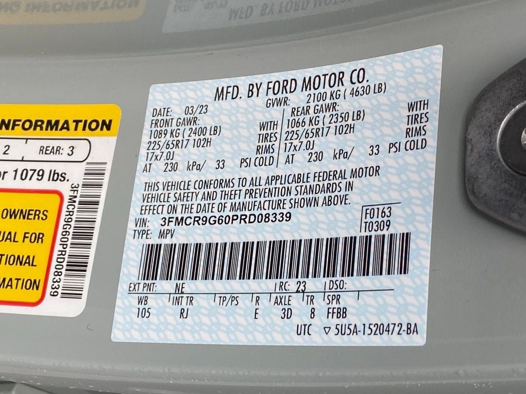 2023 Ford Bronco Sport Heritage 4X4 / CLEAN CARFAX / ONE OWNER