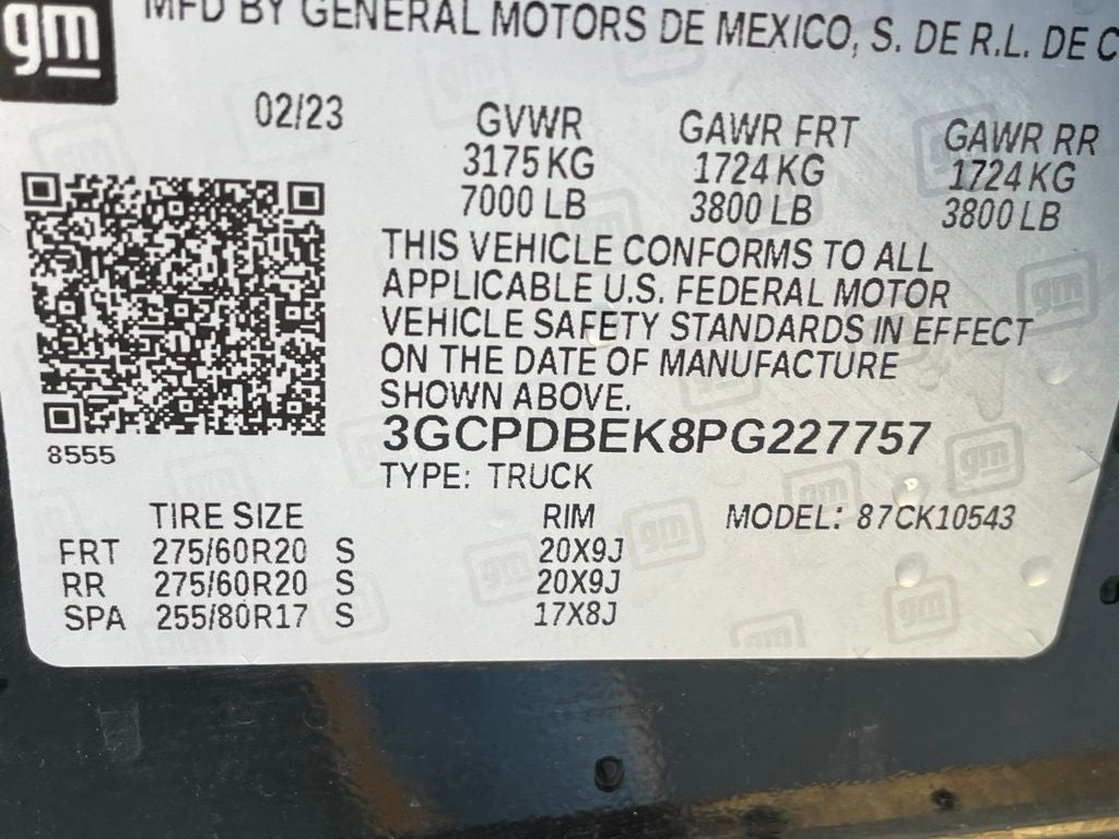 2023 Chevrolet Silverado 1500 Custom 4X4 / ONE OWNER / REMOTE START