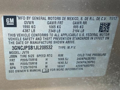 2018 Chevrolet Trax LT