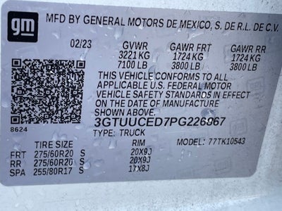 2023 GMC Sierra 1500 Elevation 4X4 / LEATHER / HEATED SEATS