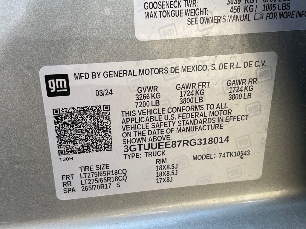 2024 GMC Sierra 1500 AT4 HEATED SEATS / COOLED SEATS / SUNROOF / ONE OWNER
