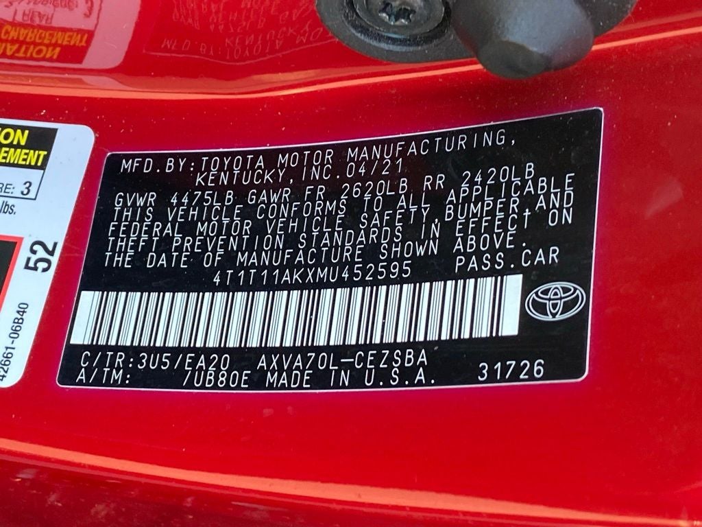 2021 Toyota Camry SE