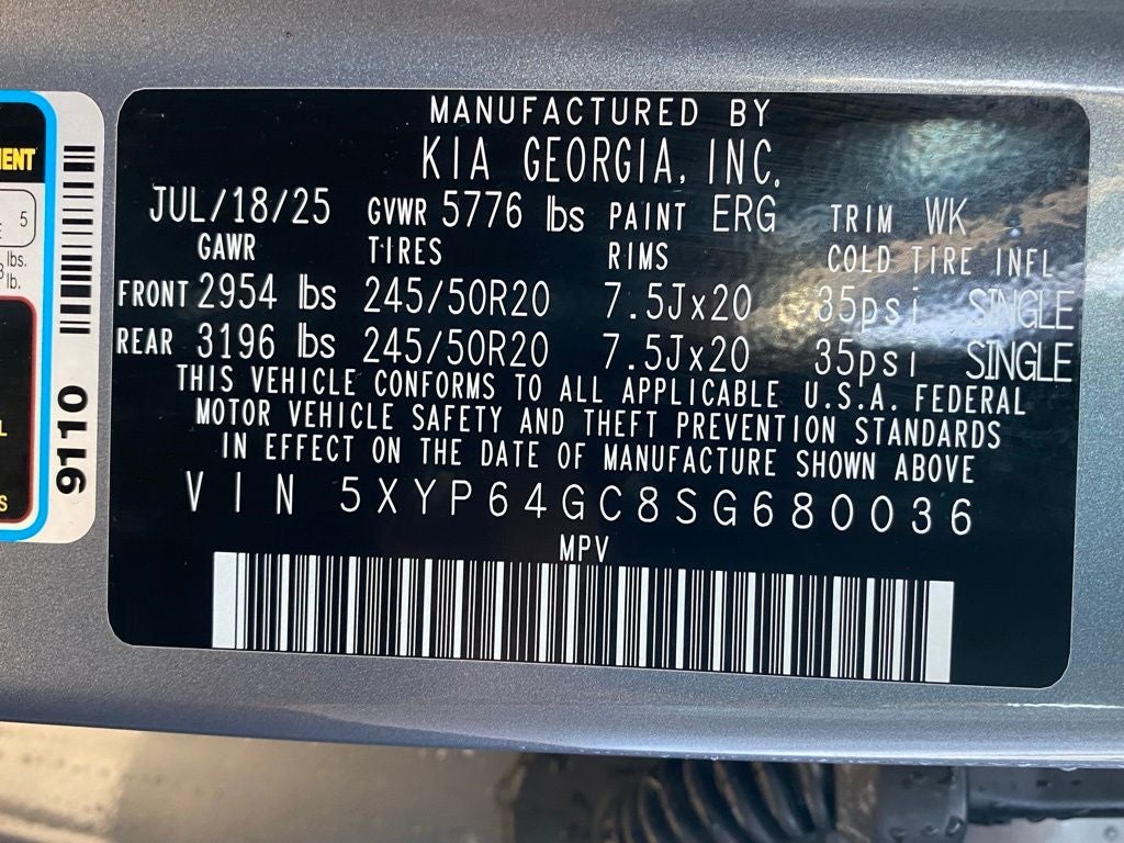 2025 Kia Telluride S SUNROOF / NAV / LEATHER / HEATED SEATS