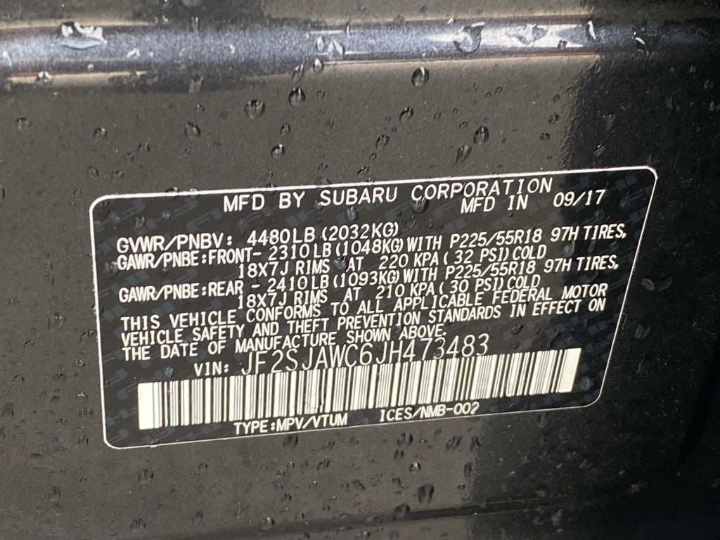 2018 Subaru Forester 2.5i Touring