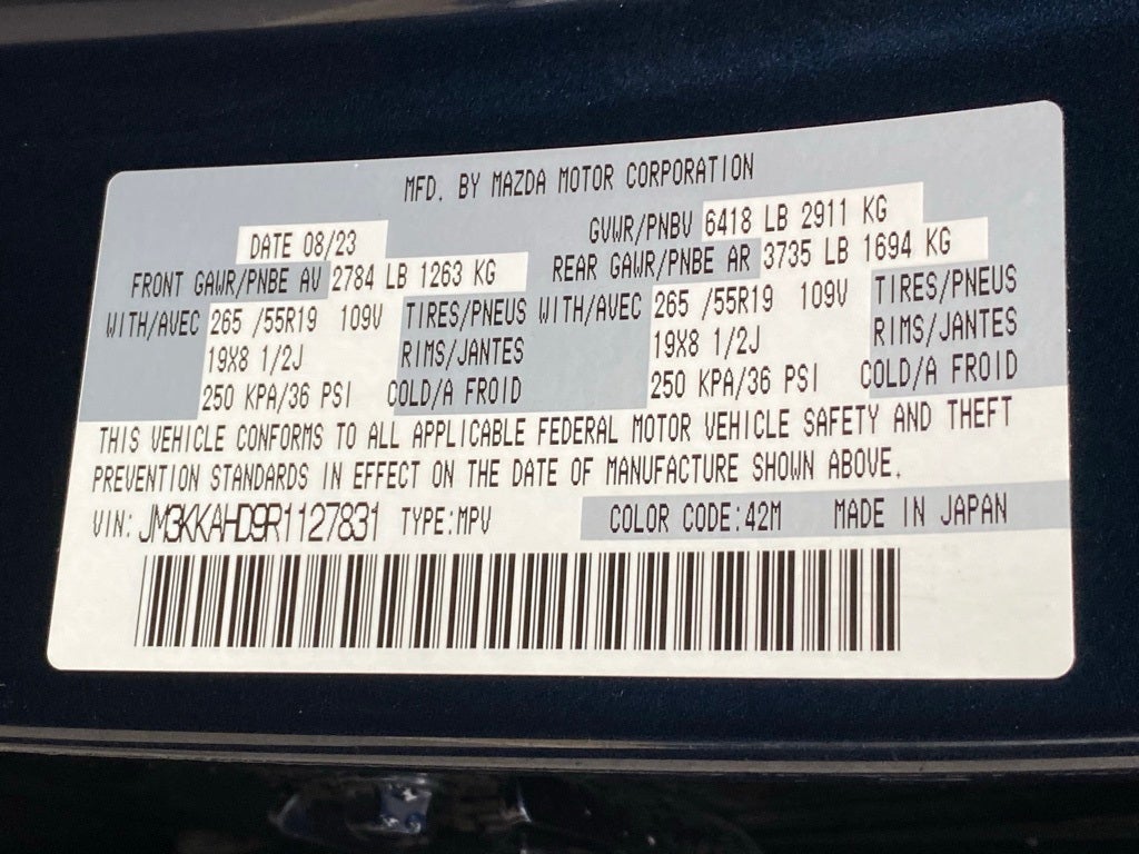 2024 Mazda Mazda CX-90 3.3 Turbo Select AWD / 3RD ROW / LEATHER