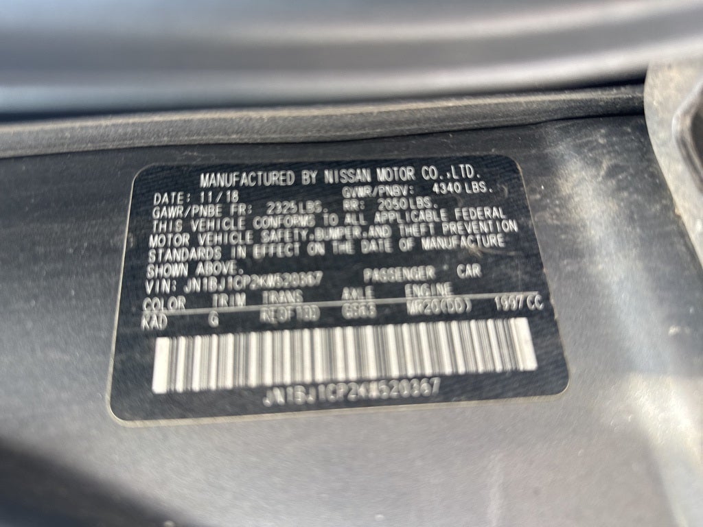 2019 Nissan Rogue Sport S