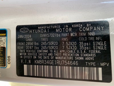 2024 Hyundai Palisade XRT NAV / SUNROOF / HEATED SEATS