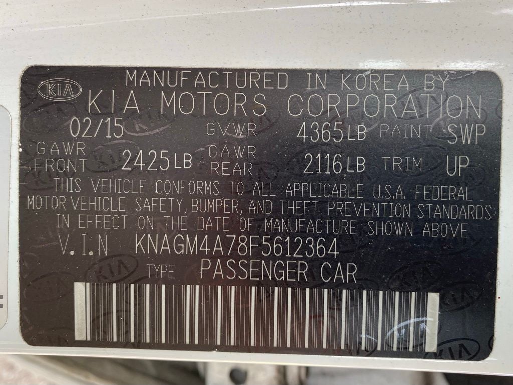 2015 Kia Optima LX