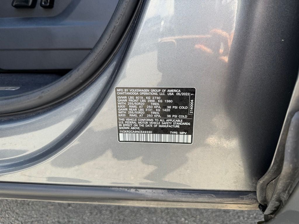 2022 Volkswagen Atlas 3.6L V6 SE w/Technology