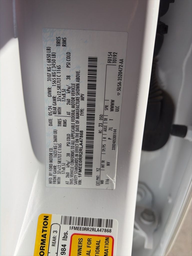 2024 Ford Bronco Raptor 17" BEADLOCK WHEELS, SUEDE SEATING