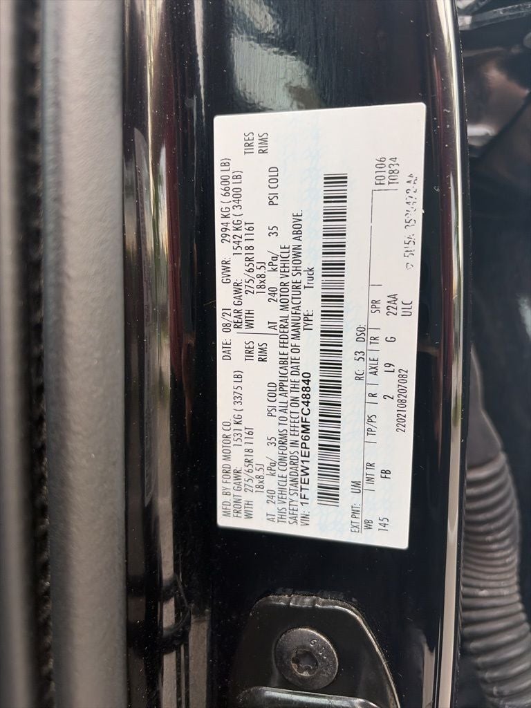 2021 Ford F-150 XLT ONBORARD 400W OUTLET 1 OWNER CLEAN CARFAX
