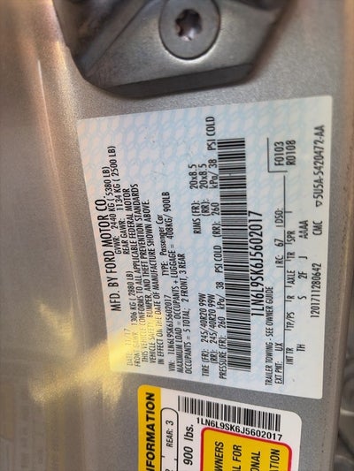 2018 Lincoln Continental Select