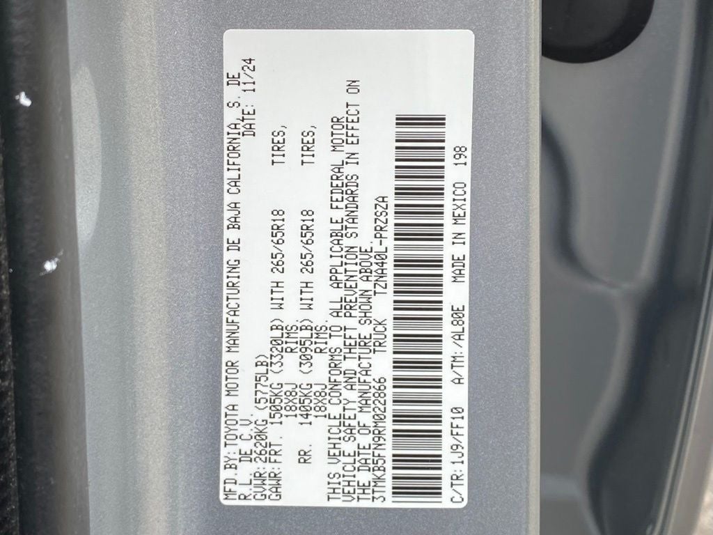 2024 Toyota Tacoma SR5