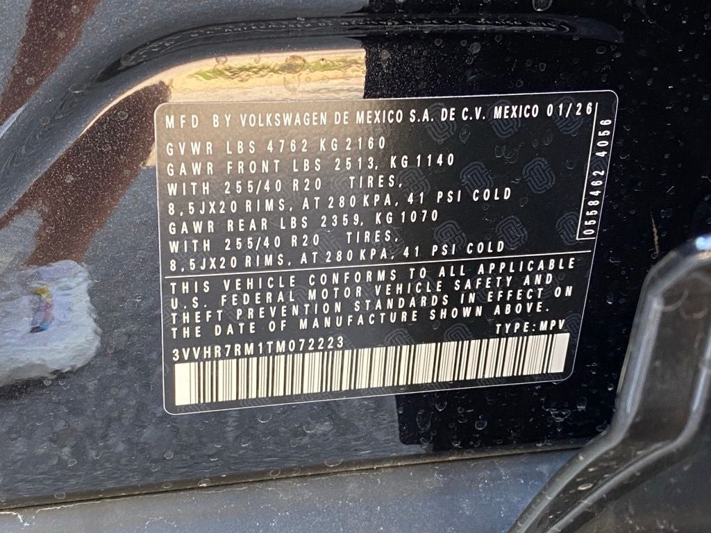 2026 Volkswagen Tiguan SE R-Line Black