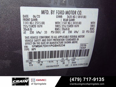 2023 Ford Explorer XLT FORD CO-PILOT360 ASSIST+