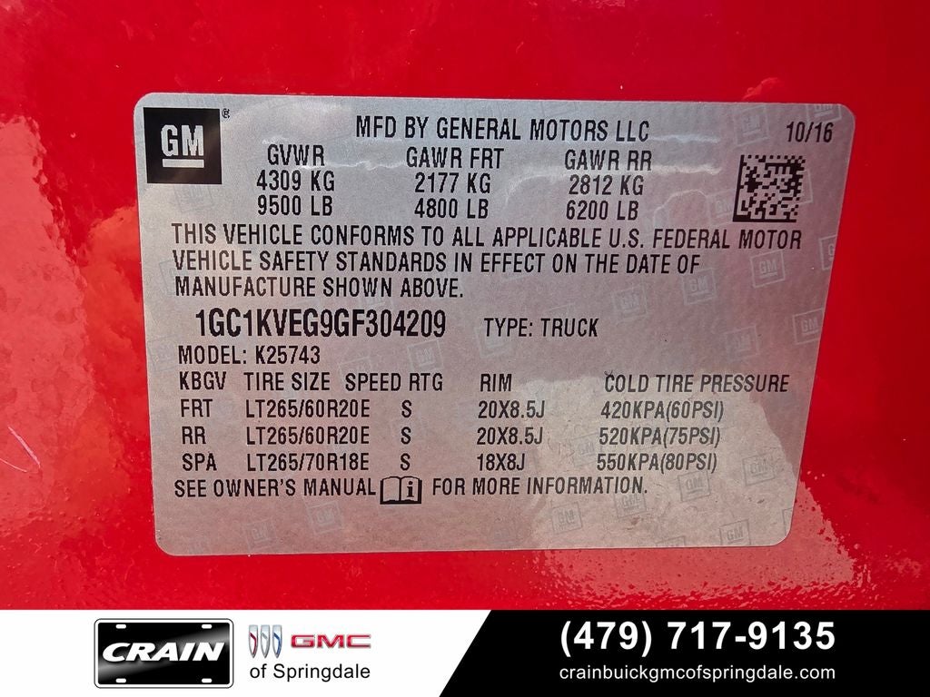 2016 Chevrolet Silverado 2500HD LT