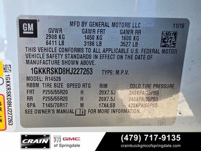 2017 GMC Acadia Limited Limited